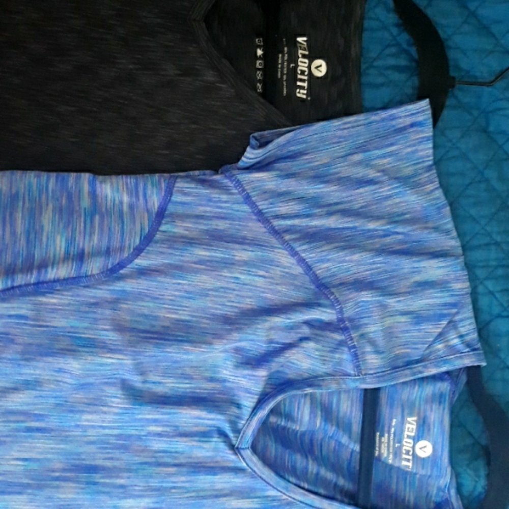 2 Velocity Work Out Shirts